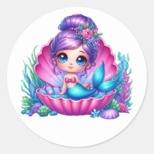 Colorful Mermaid Stickers