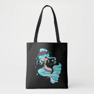 Colorful Mermaid Tote Bag