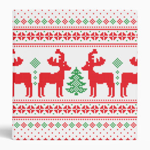 Colorful Merry and Bright Christmas Family Gifts   Binder