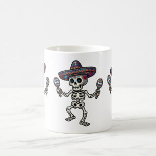 Colorful Mexican Skeleton Coffee Mug