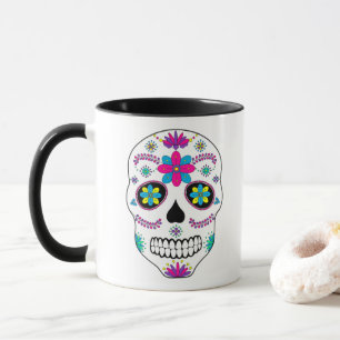 Colorful Mexican Sugar Skull Mug