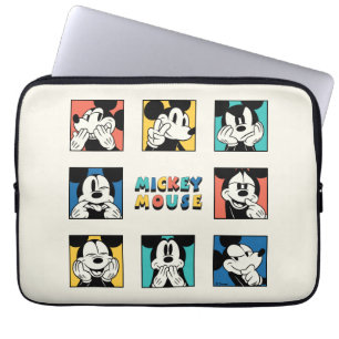 Colorful Mickey Mouse Grid Laptop Sleeve