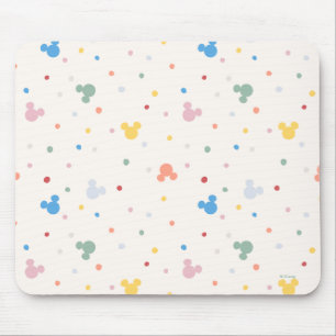 Colorful Mickey Mouse Icon and Dot Toss Pattern Pad