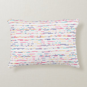 Colorful Minimal Line Pattern – Modern Seamless Accent Pillow