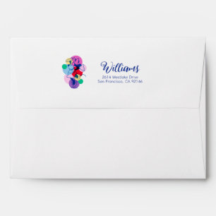 Colorful Minnie Mouse Modern Pop Art Envelope