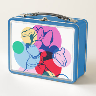 Colorful Minnie Mouse Modern Pop Art Metal Lunch Box