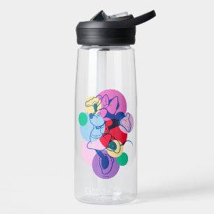 Colorful Minnie Mouse Modern Pop Art Water Bottle