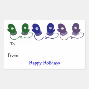 Colorful Mittens Sticker