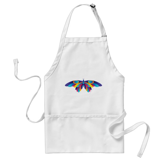 Colorful Modern Butterfly Vibrant Wings Standard Apron (Front)