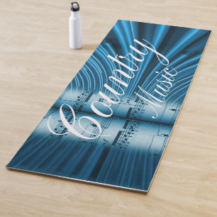 Colorful Modern Country Music  Yoga Mat