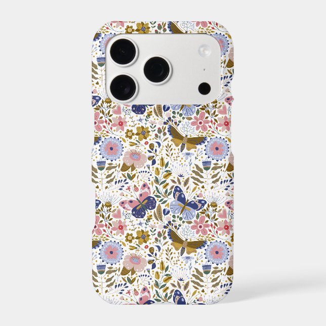 Colorful Modern Cute Pattern Flowers (Back)