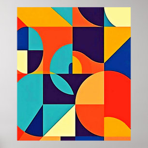 Colorful Modern Geometry Poster