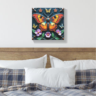 Colorful Monarch Canvas Print