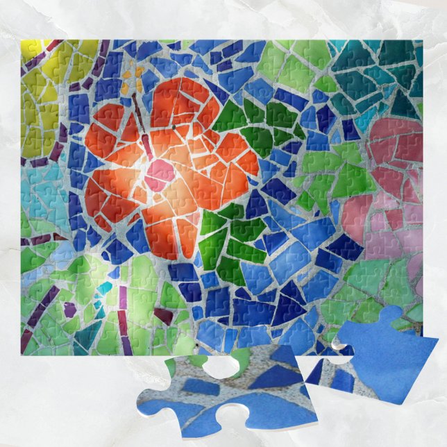 Colorful Mosaic Koi Pond Jigsaw Puzzle (Creator Uploaded)