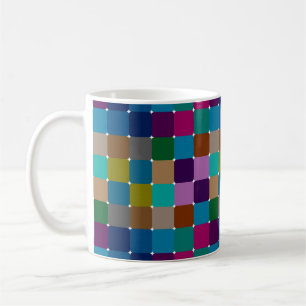 Colorful mosaic pattern coffee mug