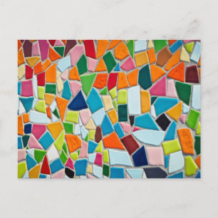 Colorful Mosaic Tiles Postcard