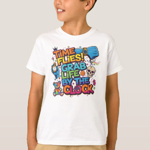 Colorful Motivational Sweatshirt – Time T-Shirt