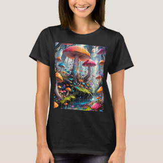 Colorful Mushroom Forest T-Shirt