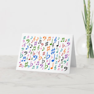 Colorful Music Symbols + "Happy Mother’s Day!" Card