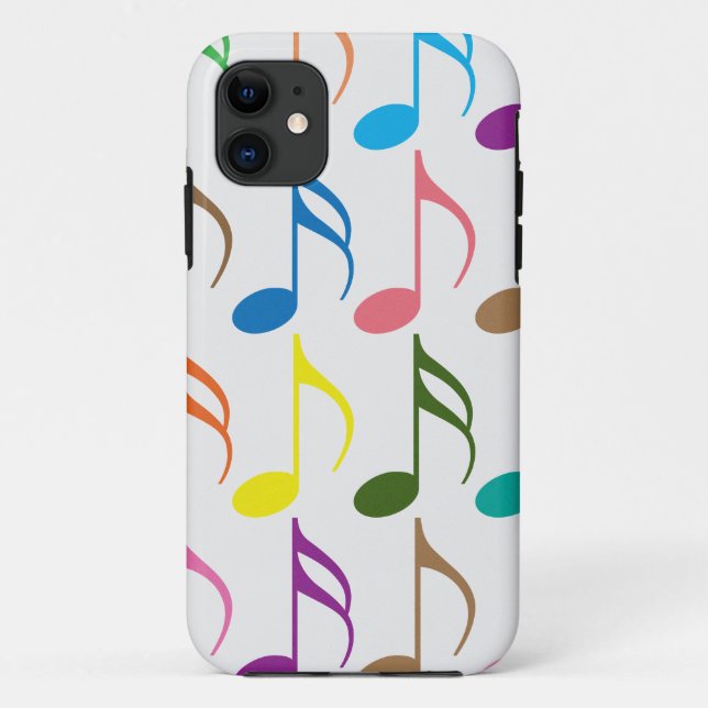 Colorful musical notes pattern Case-Mate iPhone case (Back)