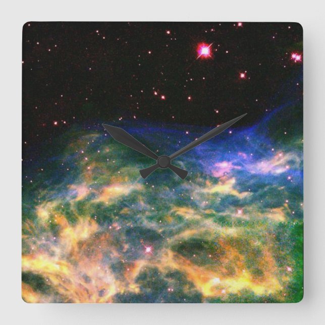 Colorful Nebula Wall Clock (Front)
