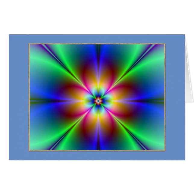 Colorful Neon Daisy (Front Horizontal)