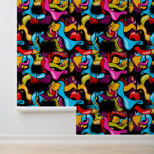 Colorful Neon Graffiti Hip Hop Street Art Wallpaper