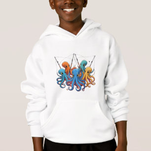 Colorful Octopus Crew – Kids’ Hoodie