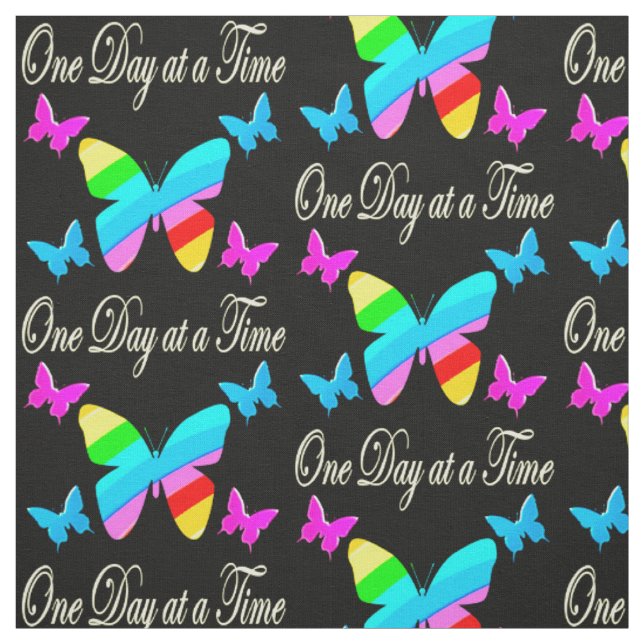 COLORFUL ONE DAY AT A TIME FABRIC (Swatch)