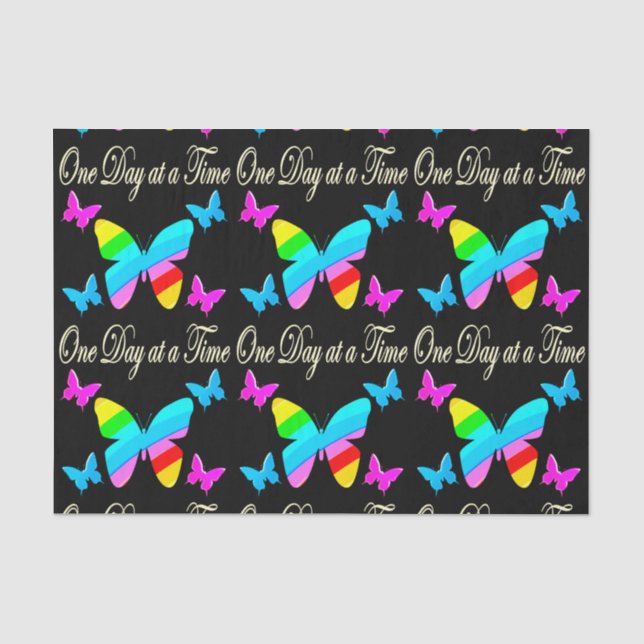 COLORFUL ONE DAY AT A TIME TISSUE PAPER (Front)