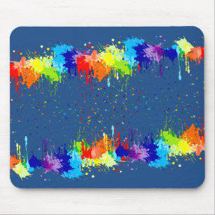 COLORFUL PAINT MOUSE PAD