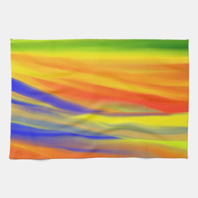 COLORFUL PAINT RAINBOW 3 KITCHEN TOWEL (Horizontal)