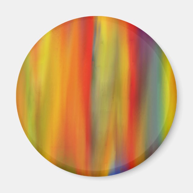 COLORFUL PAINT RAINBOW 7 MAGNET (Front)
