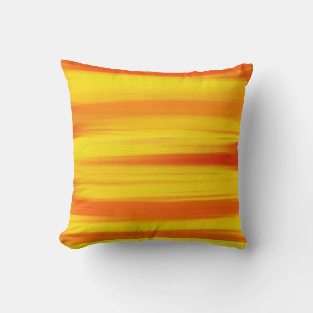 COLORFUL PAINT RAINBOW  Abstract Art Throw Pillow (Front)