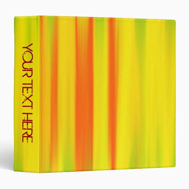 COLORFUL PAINT RAINBOW BINDER (Front/Spine)