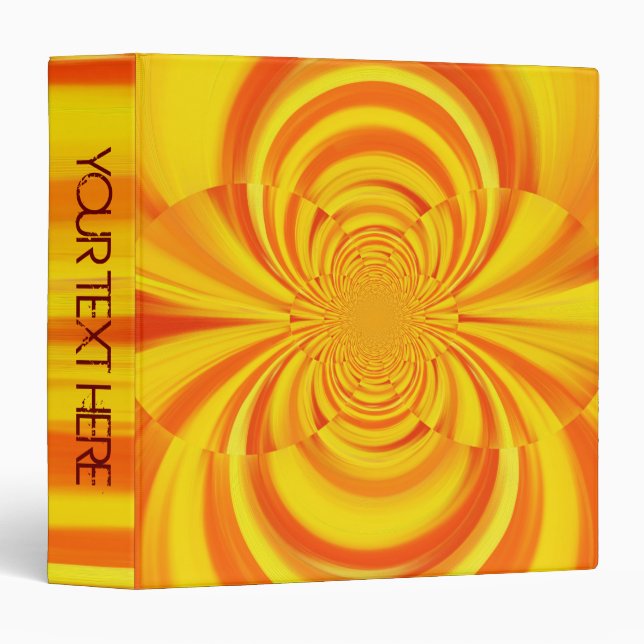 COLORFUL PAINT RAINBOW SWIRL BINDER (Front/Spine)
