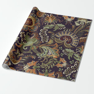 Colorful Paisley pattern. Ethnic vintage wallpaper Wrapping Paper