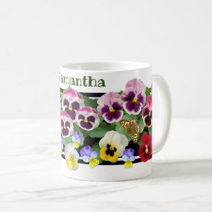 Colorful Pansies Coffee Mug