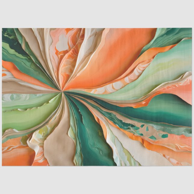 Colorful Paper Collage Art Tissue Paper (Front)