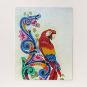 colorful parrot jigsaw puzzle