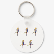 Colorful Parrot Keyring