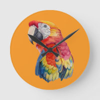 Colorful Parrot Watercolor Illustration