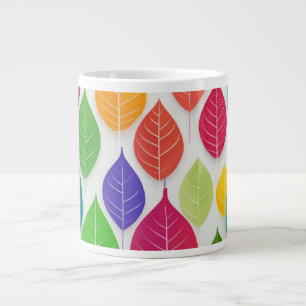Colorful Pastel Feuilles Abstrait minimaliste Mug