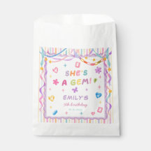 Colorful Pastel Gemstone Girl Birthday Party