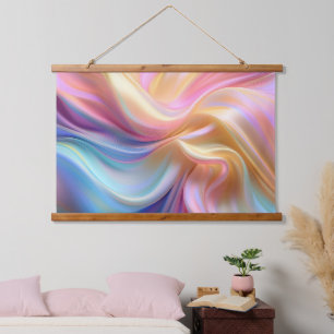 Colorful Pastel Silk Hanging Tapestry