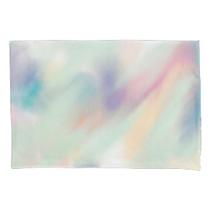 Colorful Pastel Watercolor Abstract Pillowcase