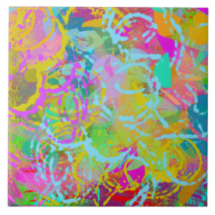 Colorful patter 4 tile