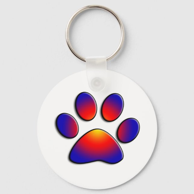 COLORFUL PAW KEYCHAIN (Front)