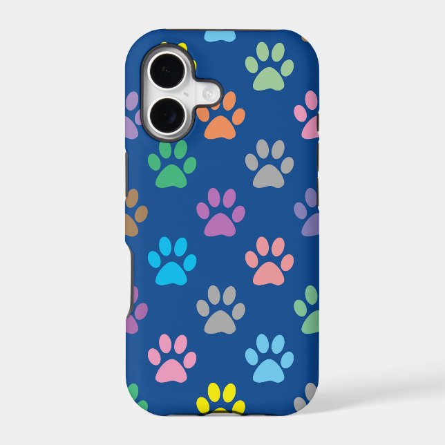 Colorful paw prints pattern (Back)