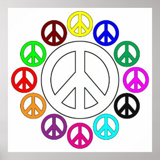 Peace Sign Posters | Zazzle Canada